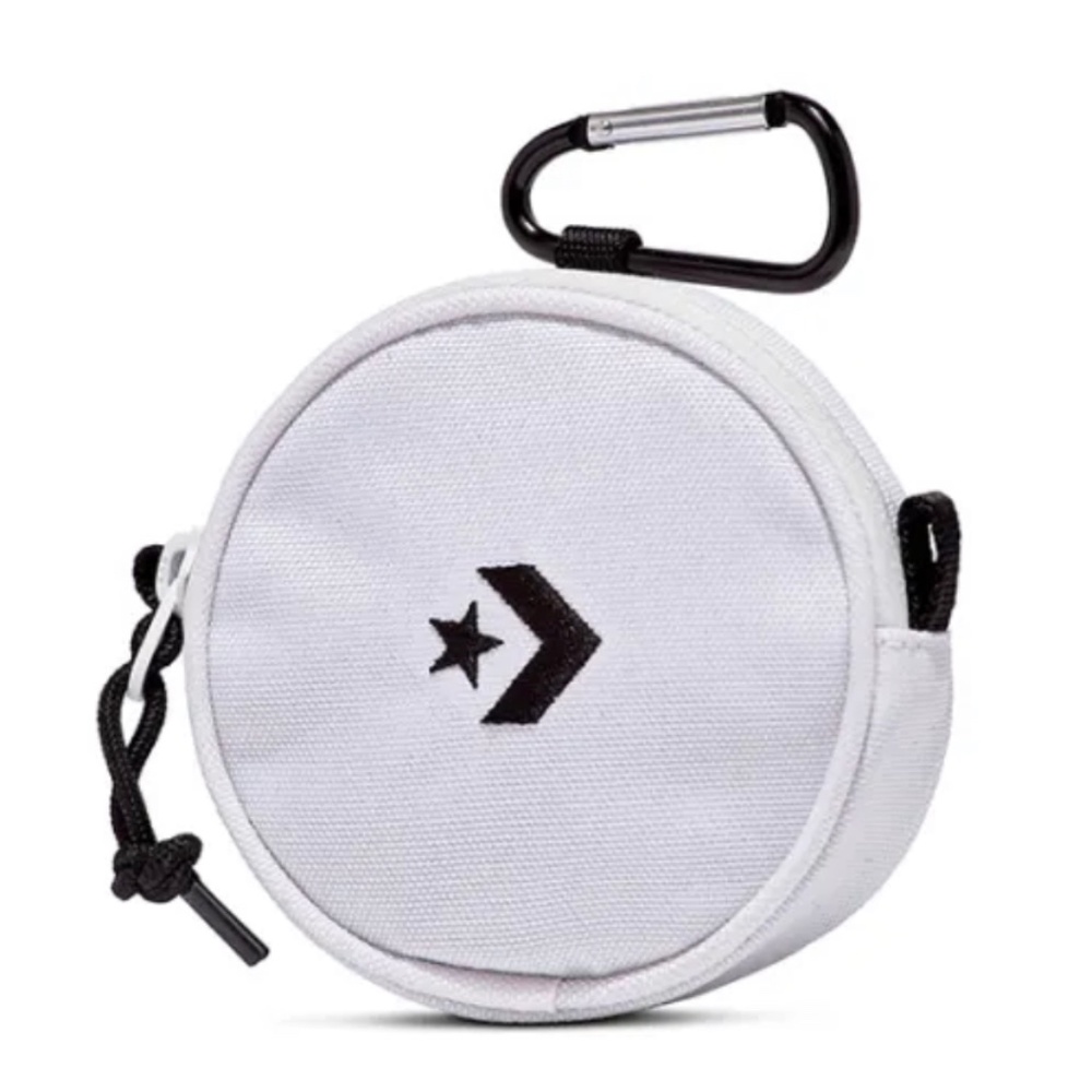 Converse Utility Pouch Unisex Bag White Zip Logo 10023842-A01